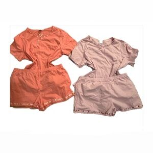 Women's Coral and Lavender Sleepwear Set